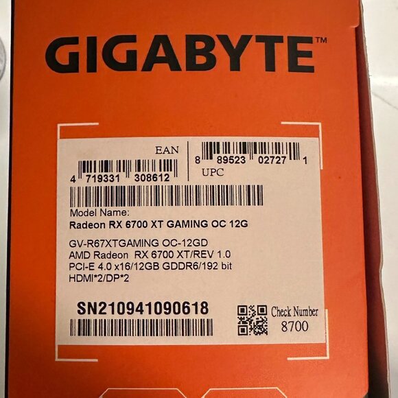 Radeon RX 6700 XT OC 12GB - Picture 1 of 8